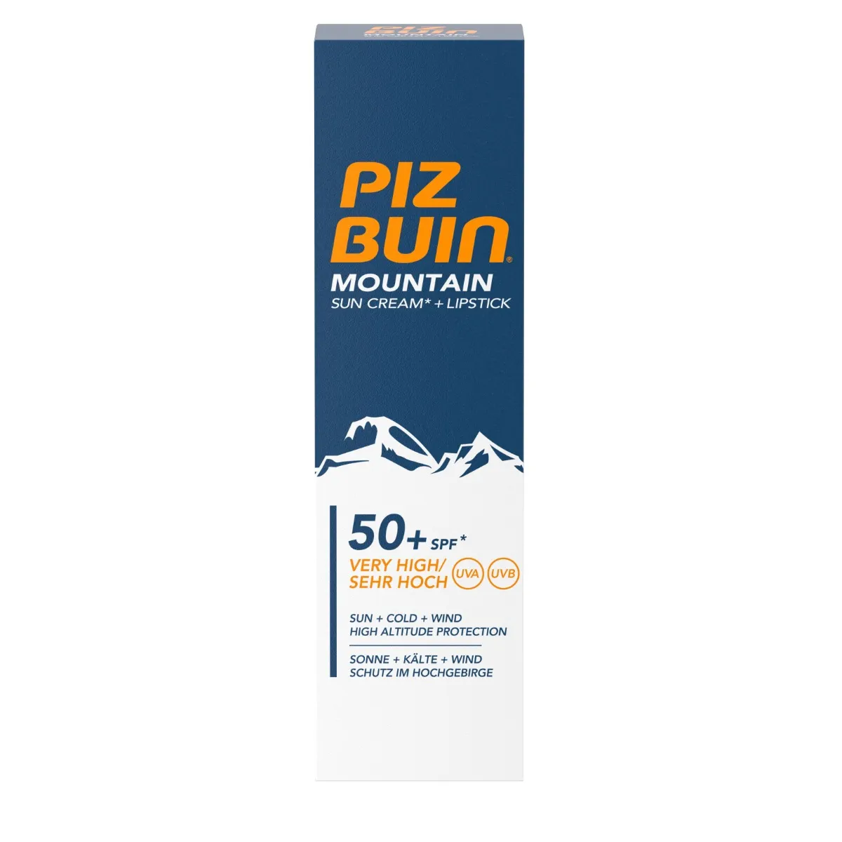 PIZ BUIN Mountain Cream SPF50+ & Lipstick SPF30 20 ml