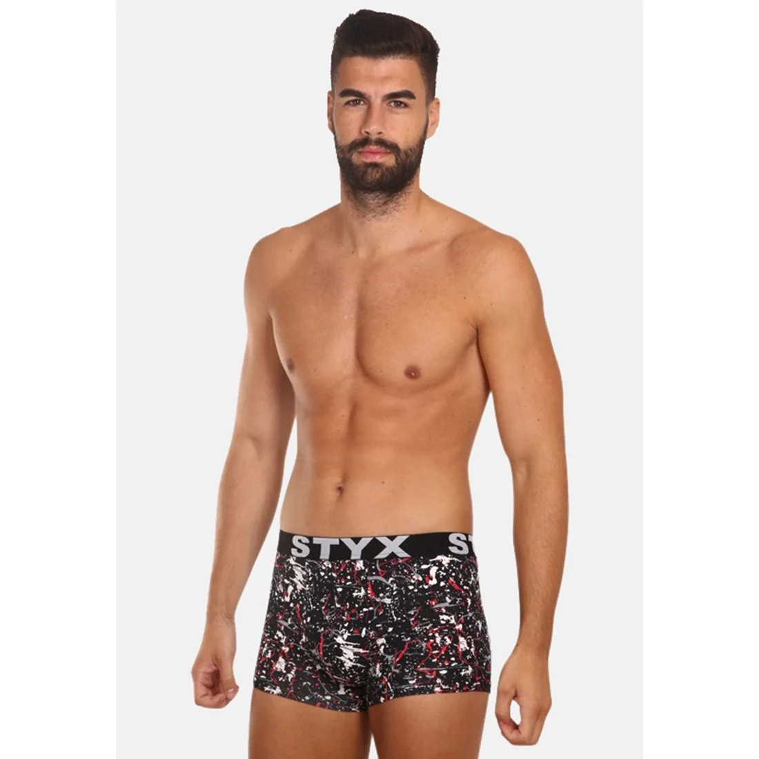 Styx Pánské boxerky art sportovní guma nadrozměr Jáchym (R850) 3XL 