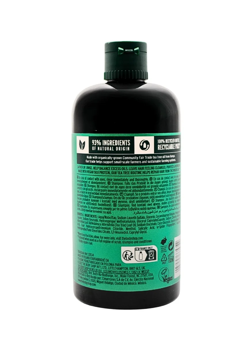 The Body Shop Šampon na mastné vlasy Tea Tree 400 ml