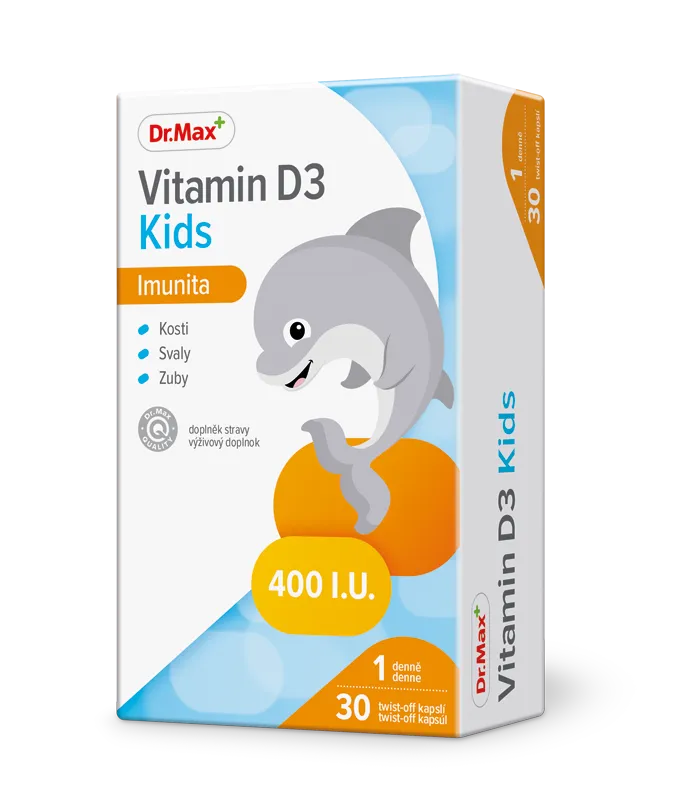 Dr. Max Vitamin D3 Kids 30 kapslí