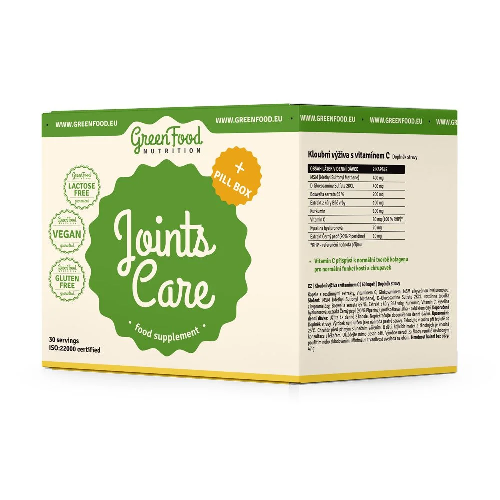 GreenFood Nutrition Joints Care + Pillbox