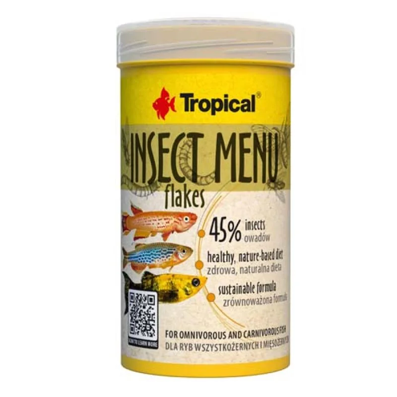 Tropical Insect Menu Flakes 100ml/20g krmivo pro ryby s vysokým obsahem hmyzu