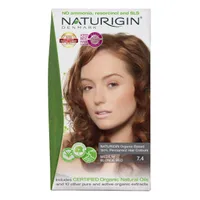NATURIGIN Organic Based 100% Permanent Hair Colours Medium Blonde Red 7.4