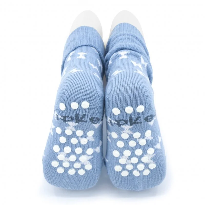 KipKep dětské ponožky Stay-on-Socks ANTISLIP 12-18m 1pár Party Blue 