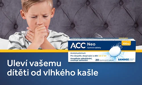 ACC® NEO 100 mg uleví vašemu dítěti od vlhkého kašle