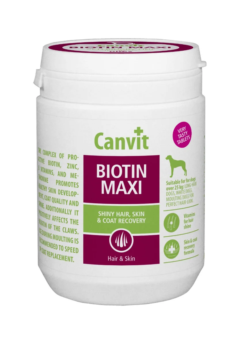 Canvit Biotin Maxi pro psy ochucený 166 tablet