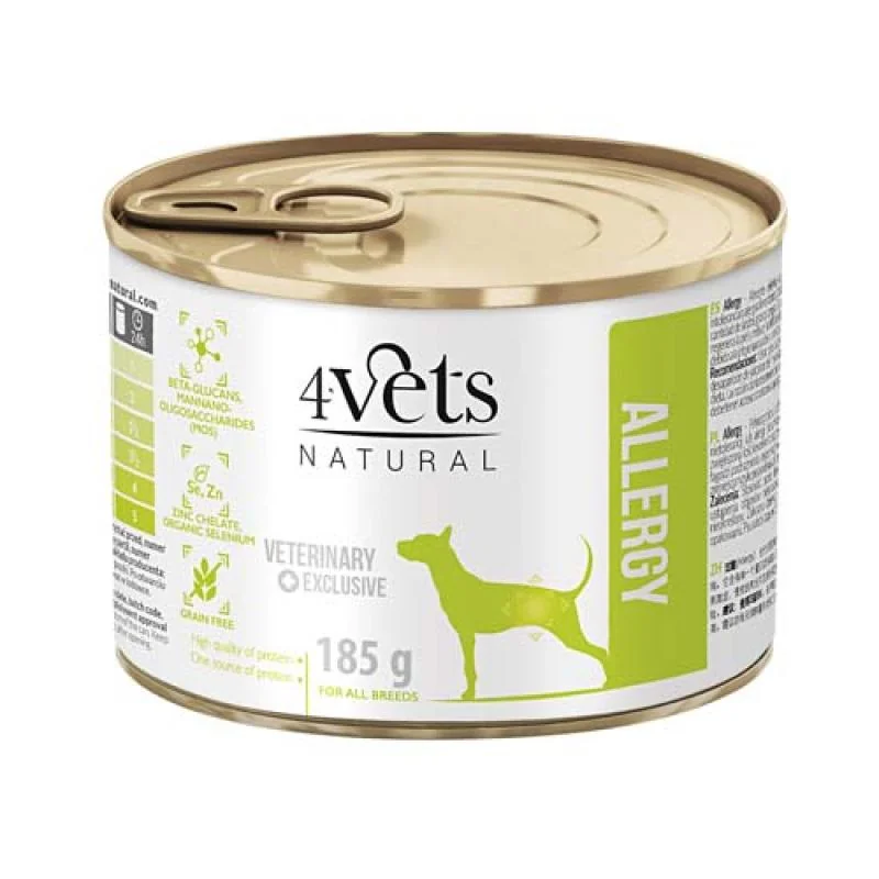 4vets NATURAL VETERINARY EXCLUSIVE ALLERGY Lamb 185g pro psy s potravinovou intoleranc