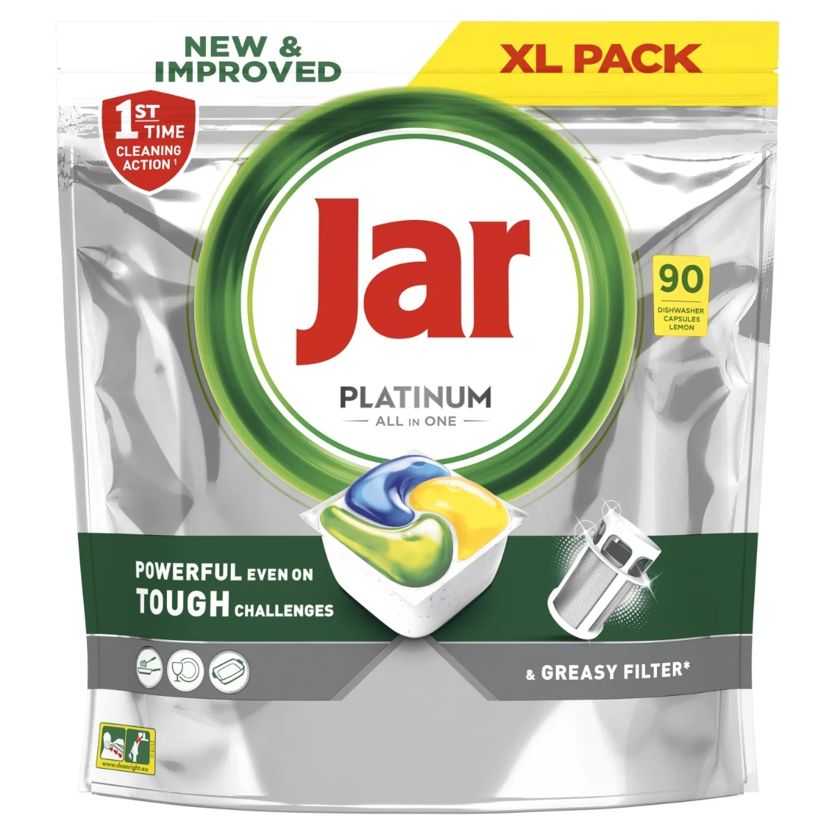 Jar Platinum Lemon kapsle do myčky 90 ks