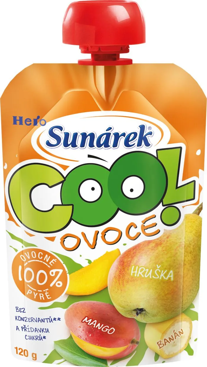 Sunar Cool ovoce Hruška, mango, banán kapsička 120 g