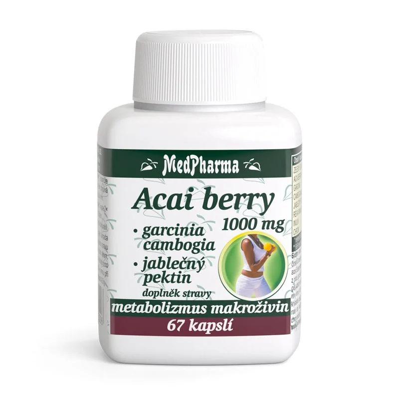 MedPharma Acai berry 1000 mg + Garcinia 67 kapslí