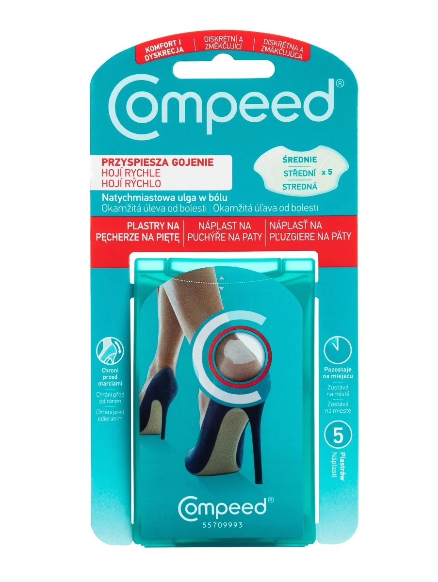 Compeed Náplast na puchýře na paty 5 ks