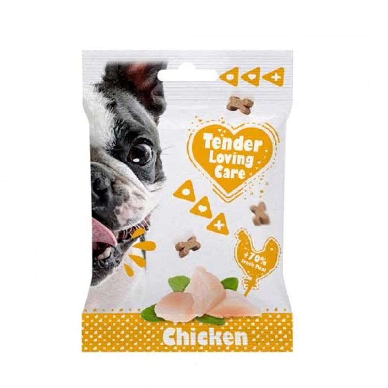 Duvo+ Tender Loving Care Měkká pochoutka pro psy s kuřecím masem 100g 