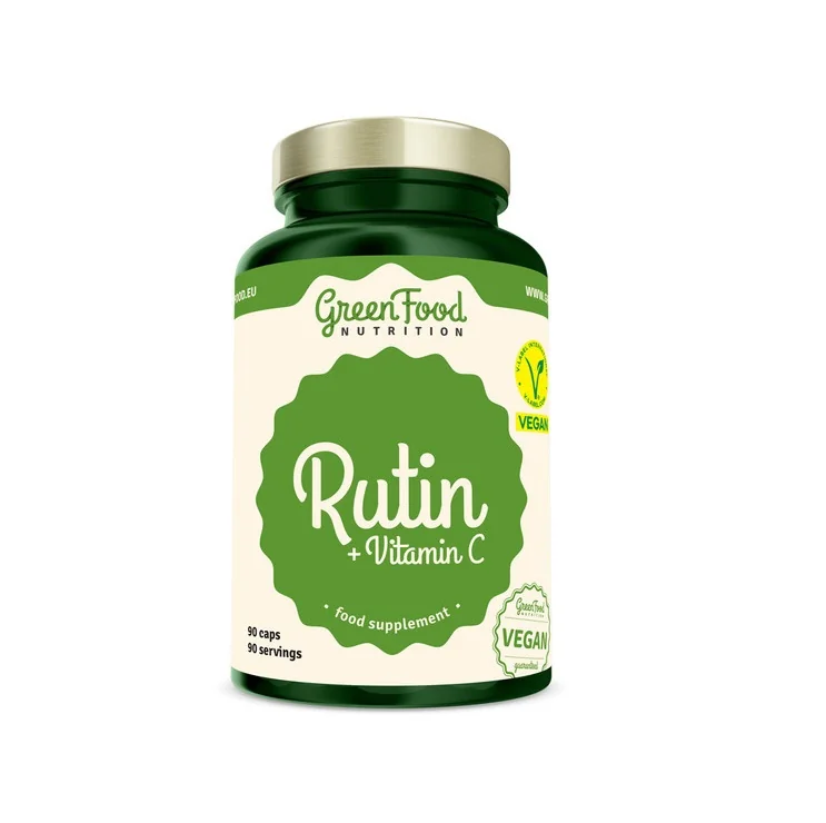 GreenFood Nutrition Rutin + Vitamin C 90 kapslí