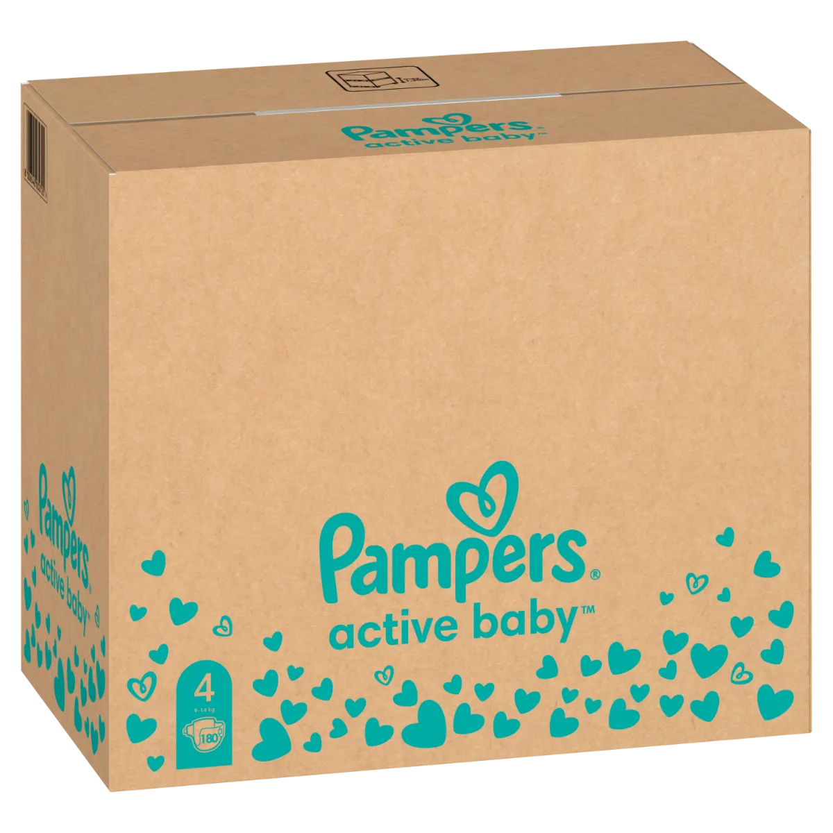 Pampers Active Baby vel. 4 Monthly Pack 9-14 kg dětské pleny 180 ks