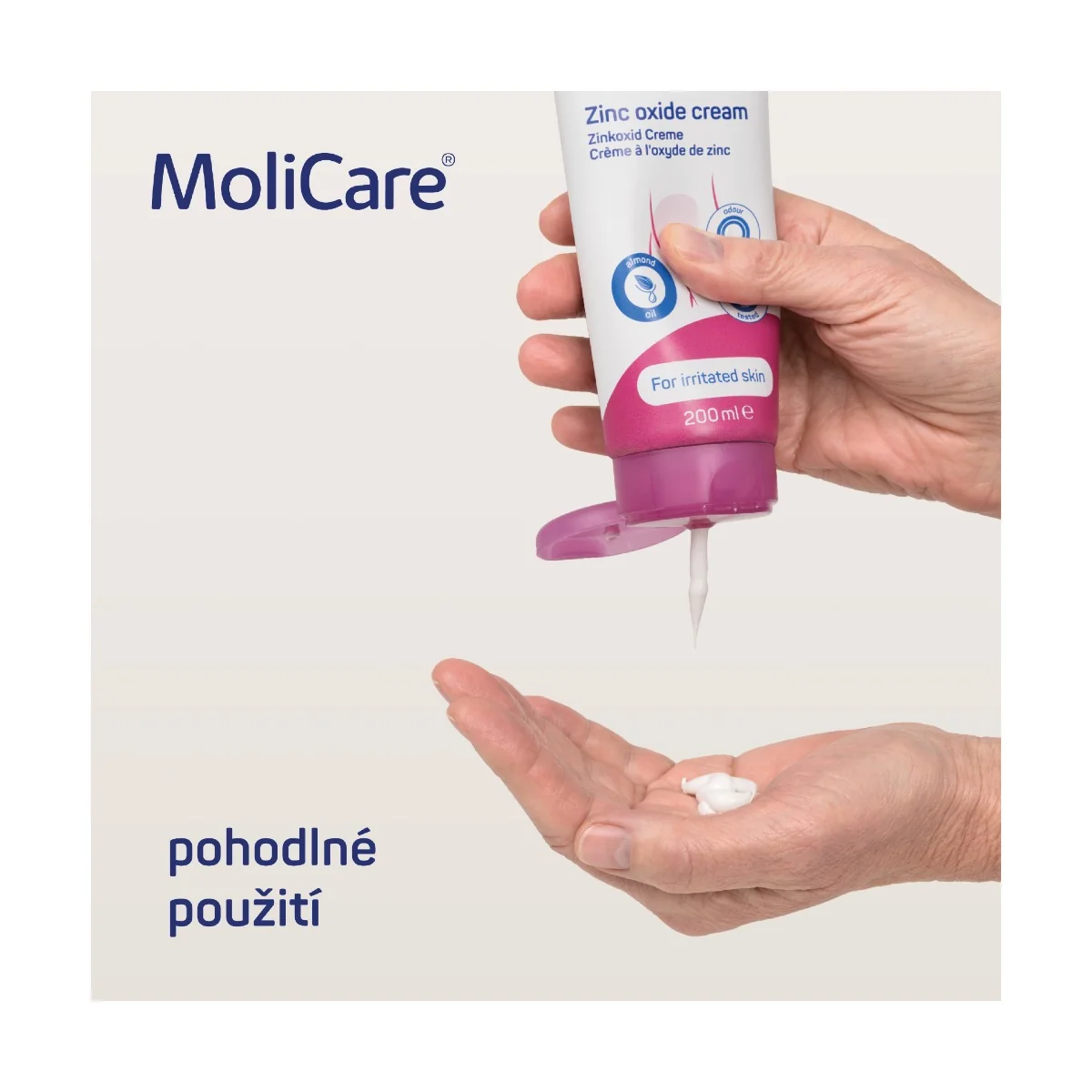 MoliCare Skin Ochranný krém se zinkem 200 ml