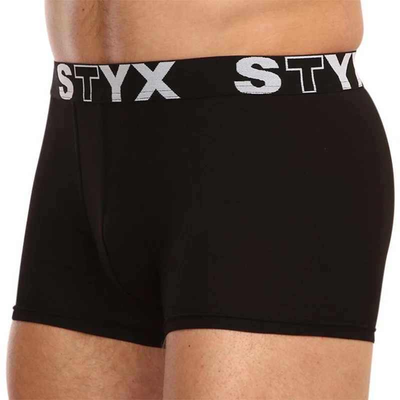 Styx 3PACK pánské boxerky sportovní guma černé (G9606060) XL 