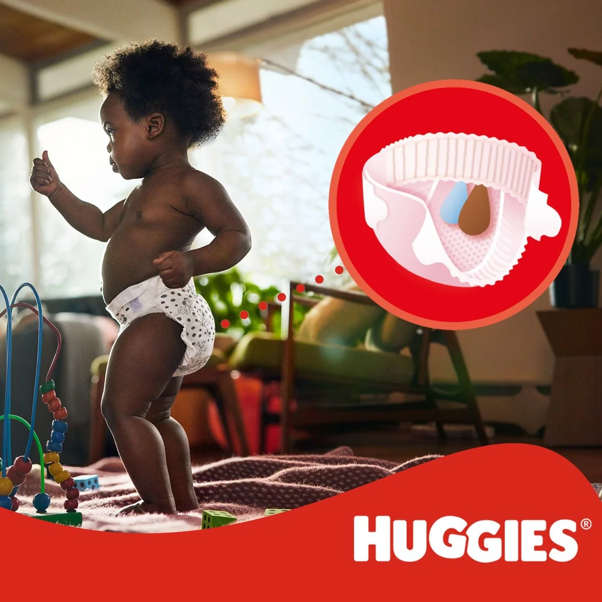 Huggies Little Movers 4 7-18 kg jednorázové plenky 50 ks