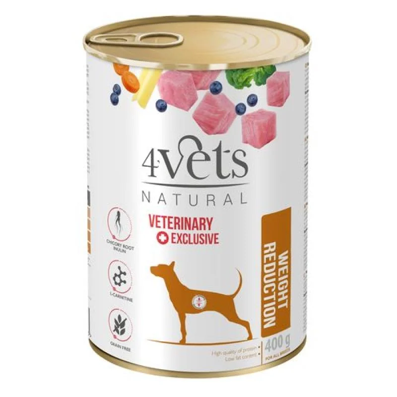 4vets NATURAL VETERINARY EXCLUSIVE WEIGHT REDUCTION 400g pro psy na redukci hmotnosti