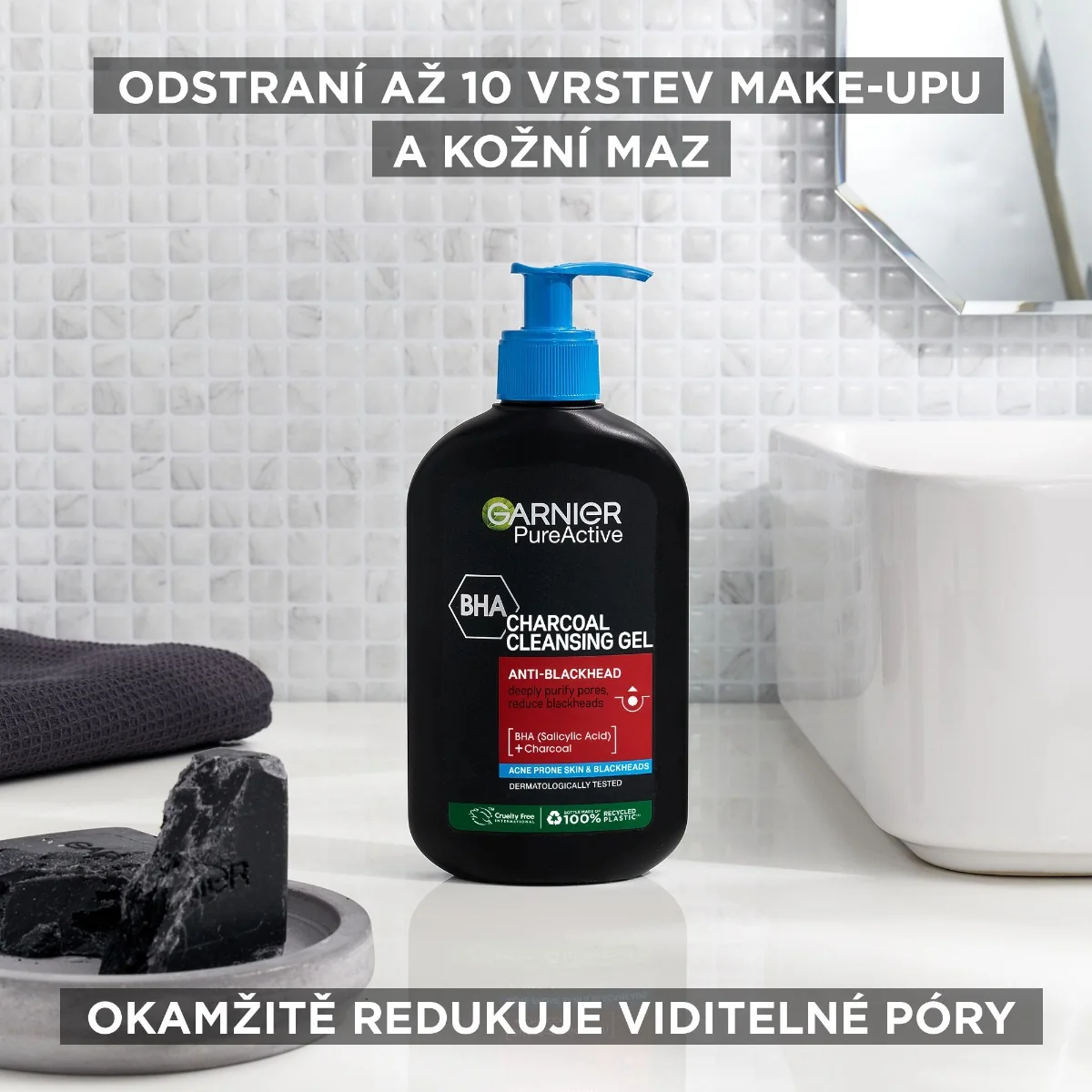 Garnier Pure Active Charcoal čisticí gel 250 ml