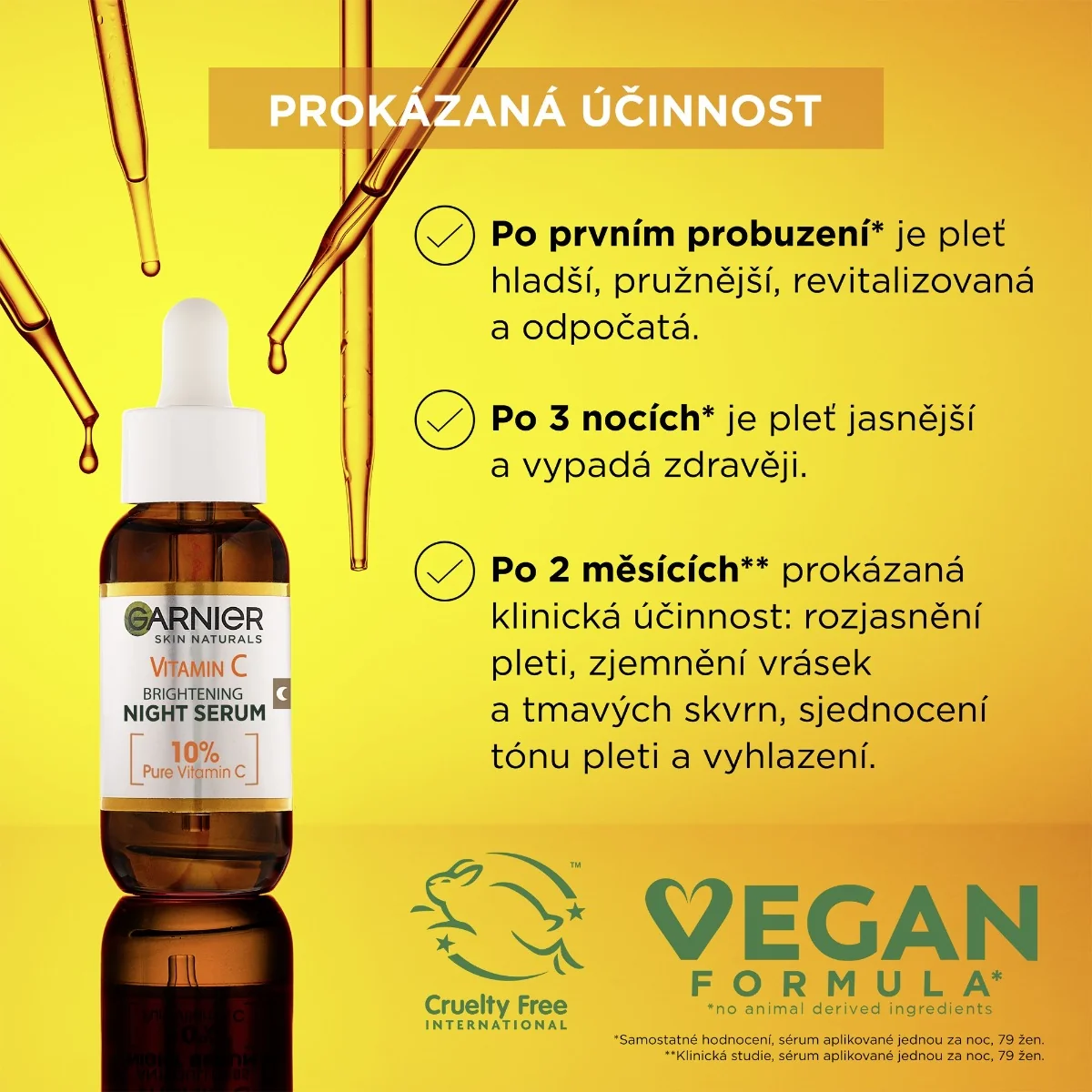 Garnier Skin Naturals Rozjasňující noční sérum s vitaminem C 30 ml