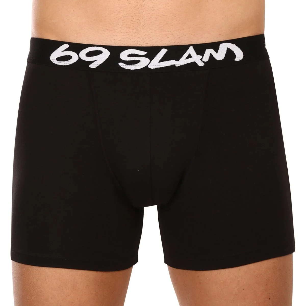 69SLAM Pánské boxerky fit bamboo plain (MBVPLN-BK) L 