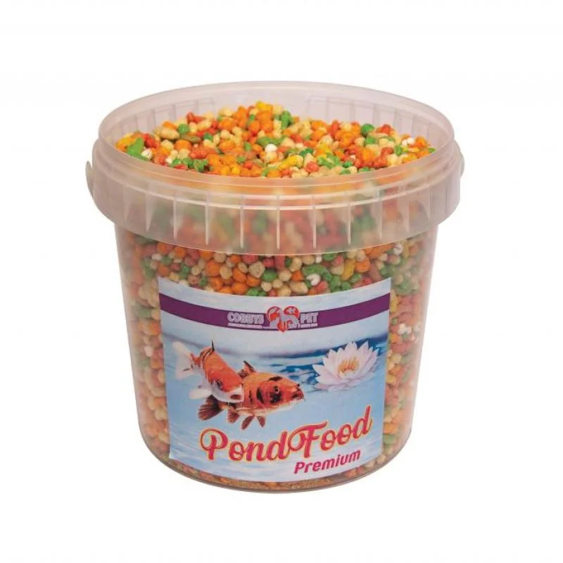 Cobbyspet POND MIX EXTRA 1l /100g kbelík směs granulí, pelet a extrudovaného prosa 