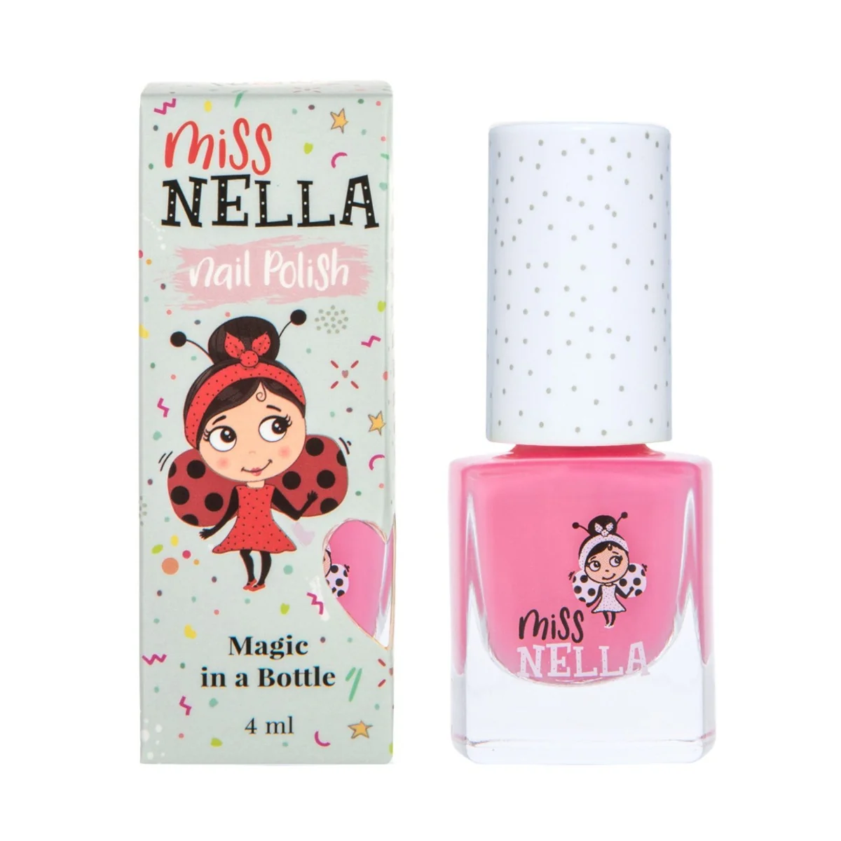 Miss Nella Dětský lak na nehty Pink a Boo 4 ml