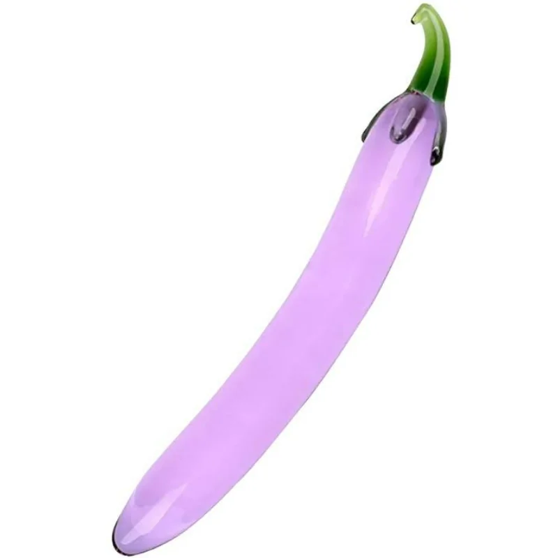 Sexy Elephant Skleněné dildo Mr. Eggplant (19 cm)