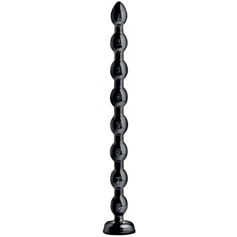 HOSED XXL anální kuličky s přísavkou Xtreme Black 50,2 cm