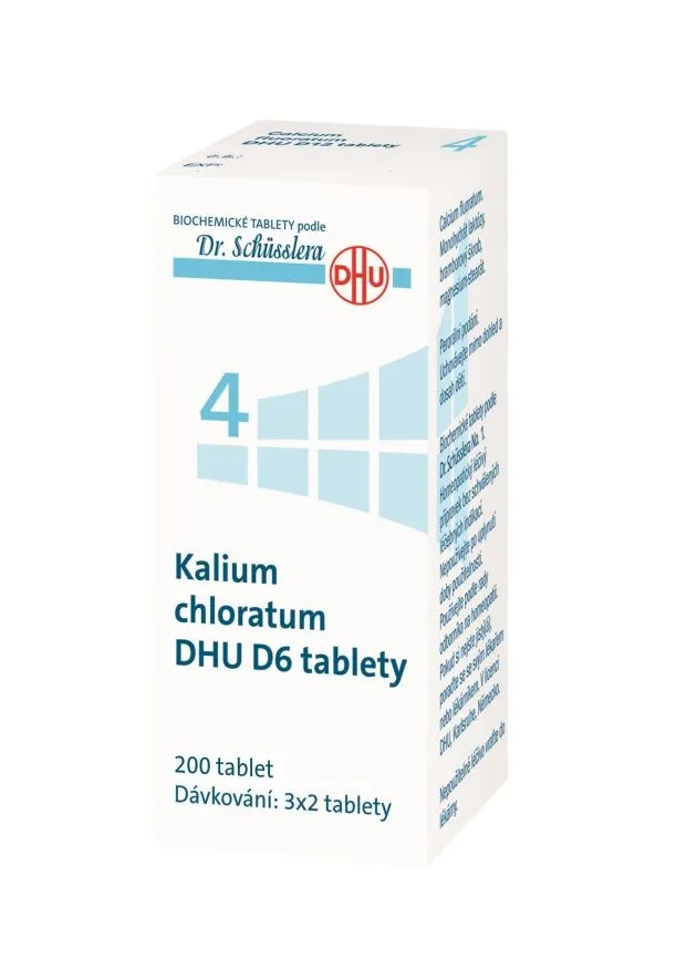 Schüsslerovy soli Kalium chloratum DHU D6 200 tablet