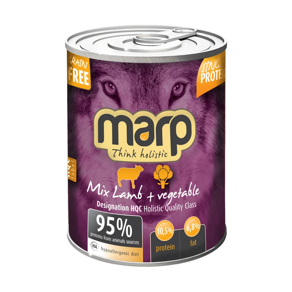 Marp Holistic Mix Konzerva jehně+zelenina krmivo pro psy 400 g