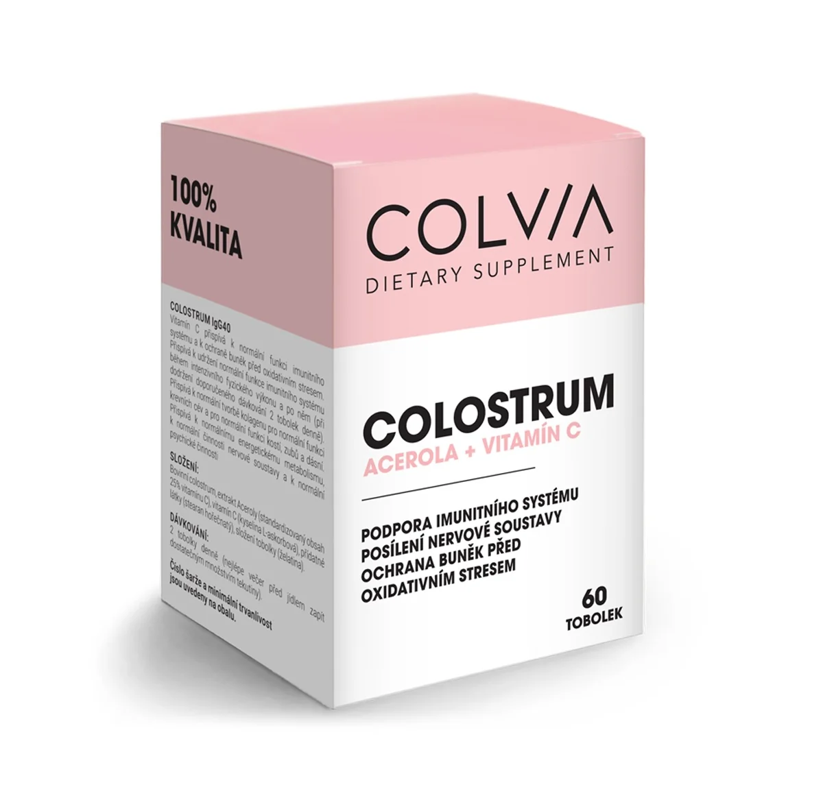 COLVIA Colostrum + Acerola + vitamín C 60 tobolek