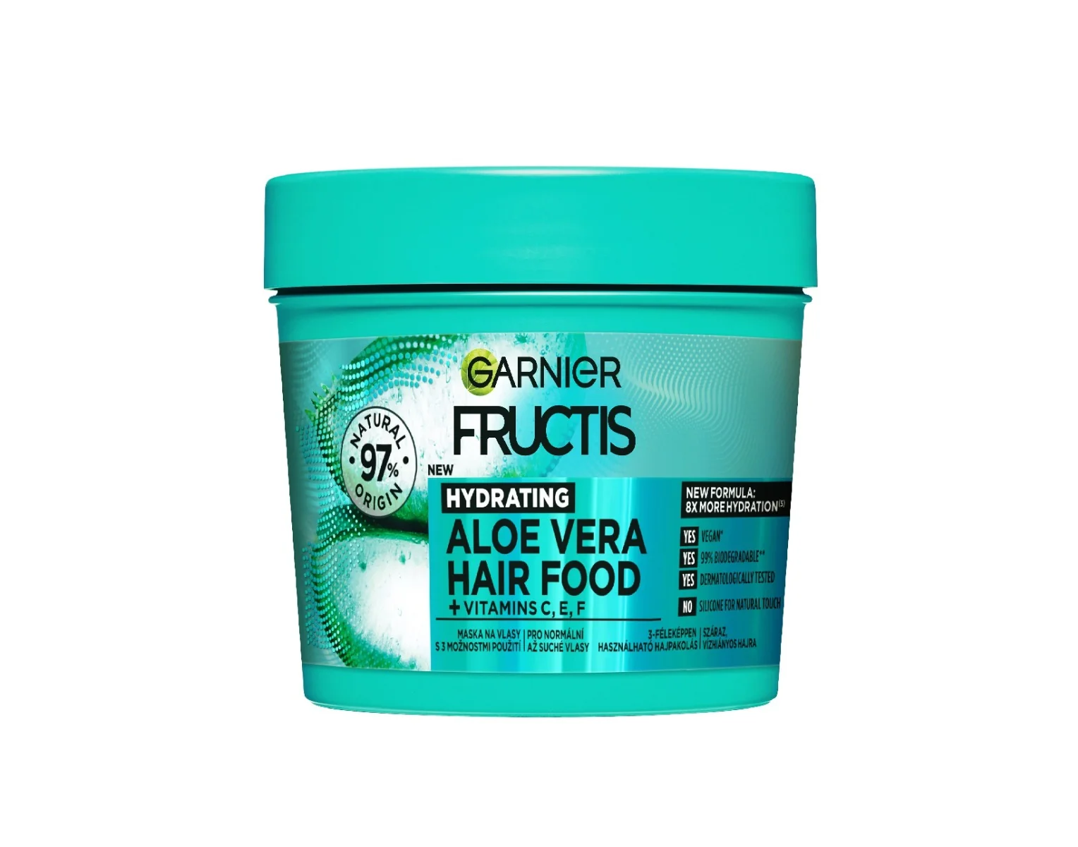 Garnier Fructis Hair Food Aloe Vera maska pro normální až suché vlasy 400 ml