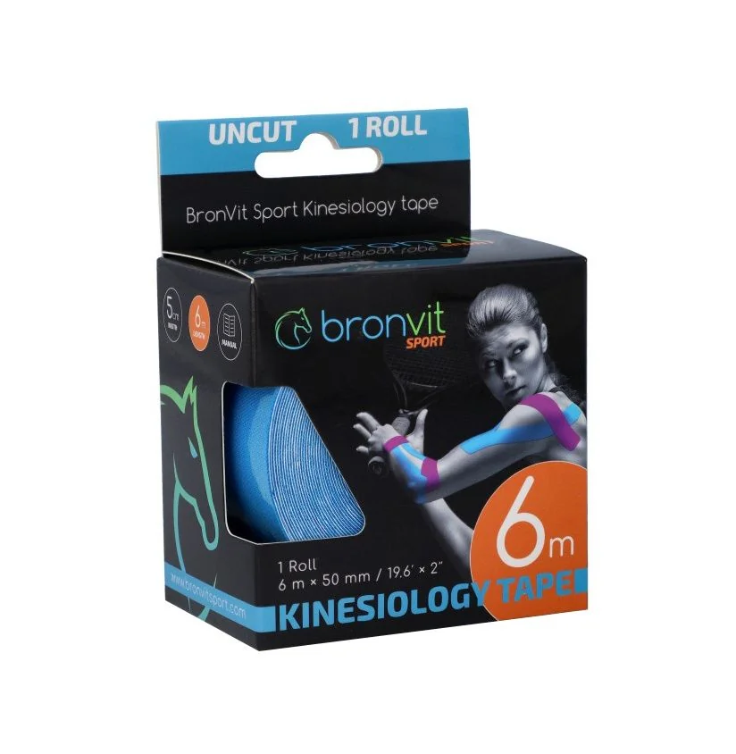 BronVit Sport Kinesio Tape classic 5 cm x 6 m tejpovací páska modrá