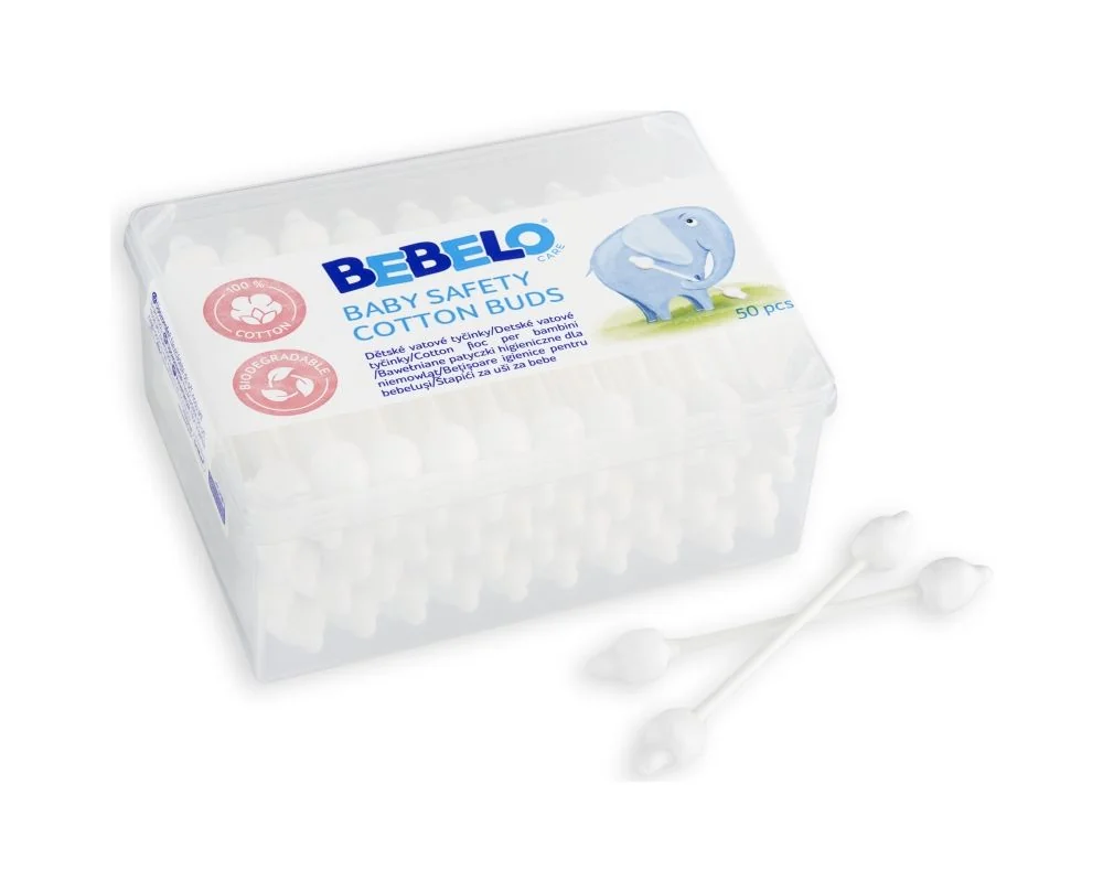 BEBELO Baby Cotton Buds vatové tyčinky 50 ks