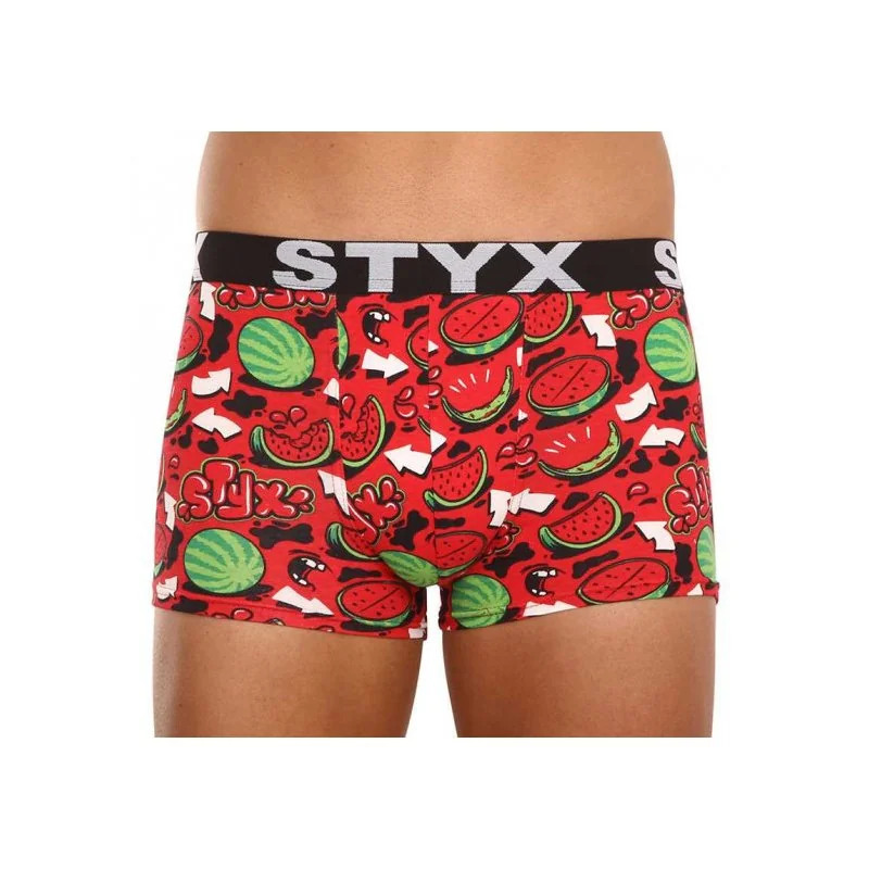 Styx 5PACK pánské boxerky art sportovní guma vícebarevné (G85052535759) M 