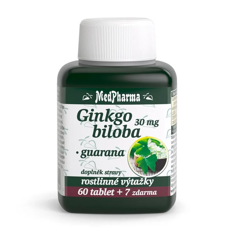 MedPharma Ginkgo biloba 30 mg + Guarana 67 tablet