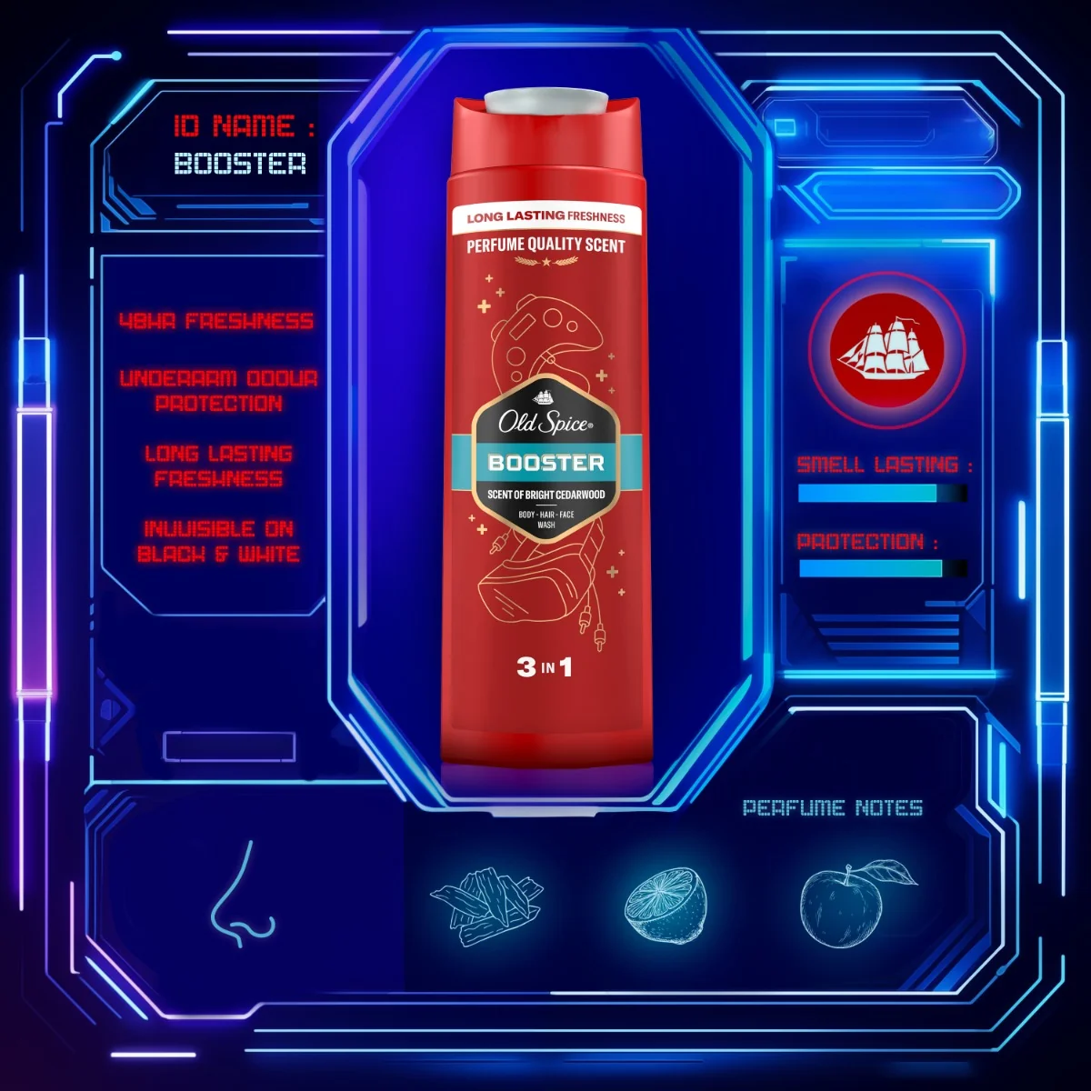 Old Spice Booster Pánský sprchový gel a šampon 400 ml