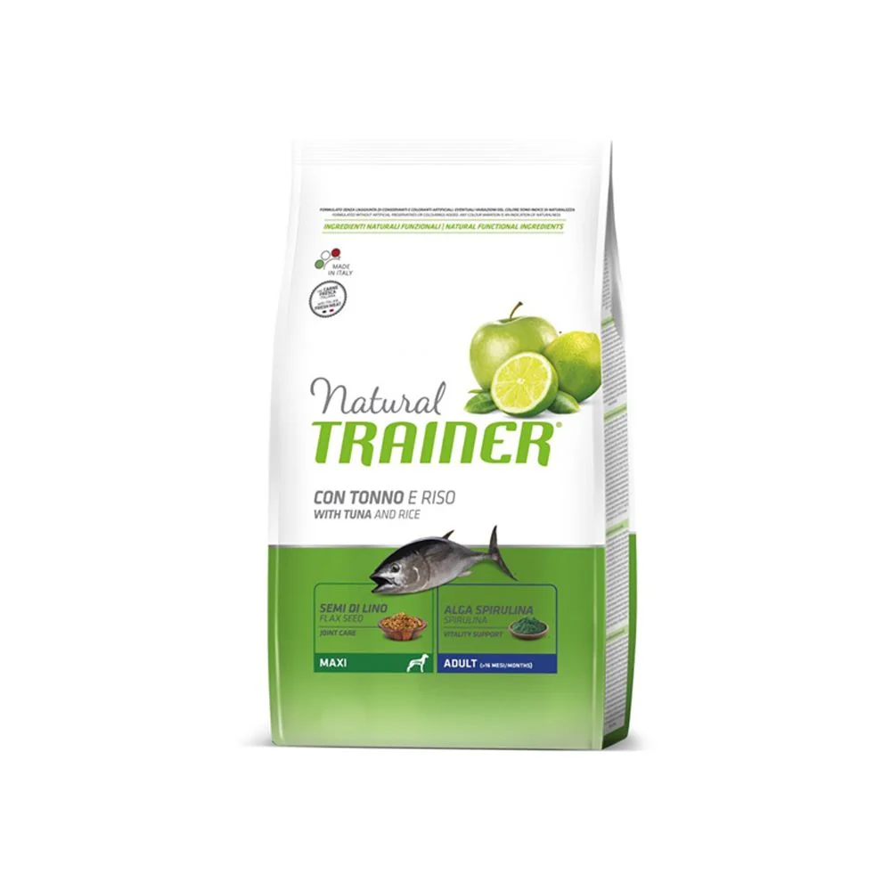 Natural Trainer Maxi ryba a rýže granule 12 kg