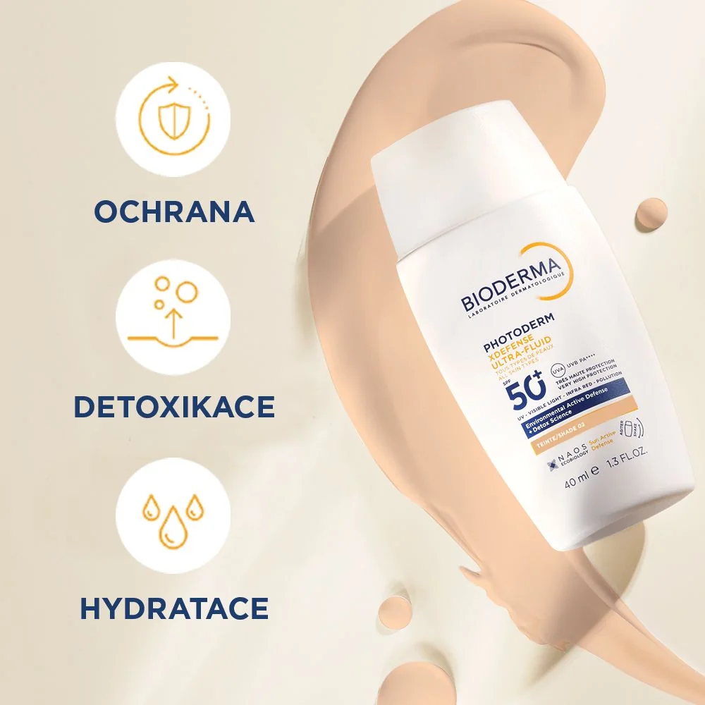 BIODERMA Photoderm XDefense ultrafluidní ochrana SPF50+ světlá 40 ml