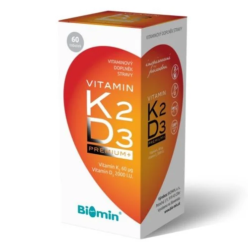 Biomin Vitamin K2 + D3 PREMIUM+ 60 tobolek