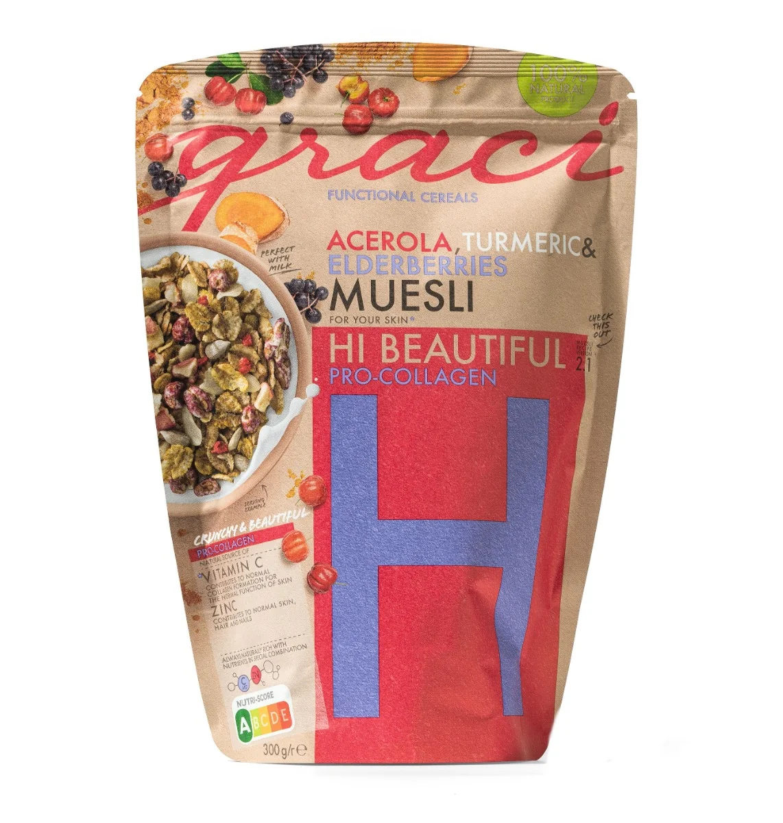 Graci Funkční muesli HI BEAUTIFUL 300 g