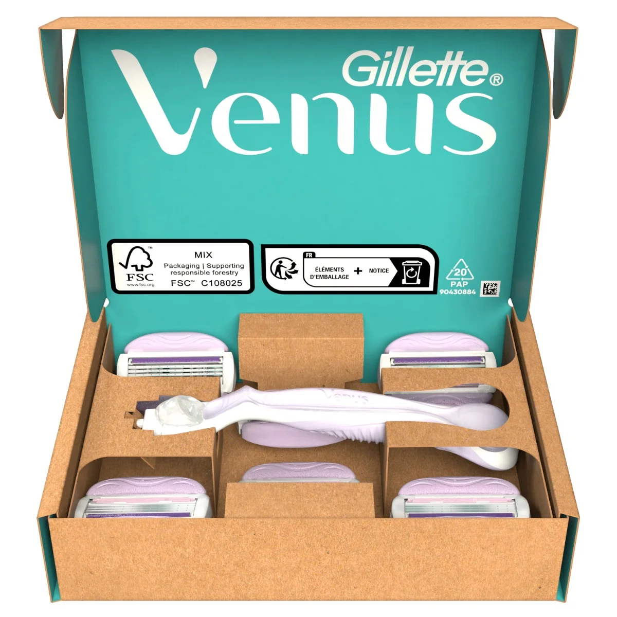 Gillette Venus ComfortGlide Breeze dámský holicí strojek + 6 hlavic