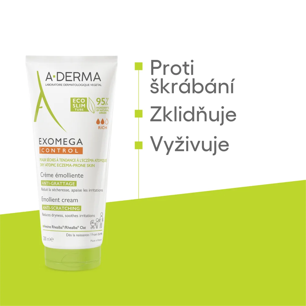 A-Derma Exomega Control Emolienční krém 200 ml