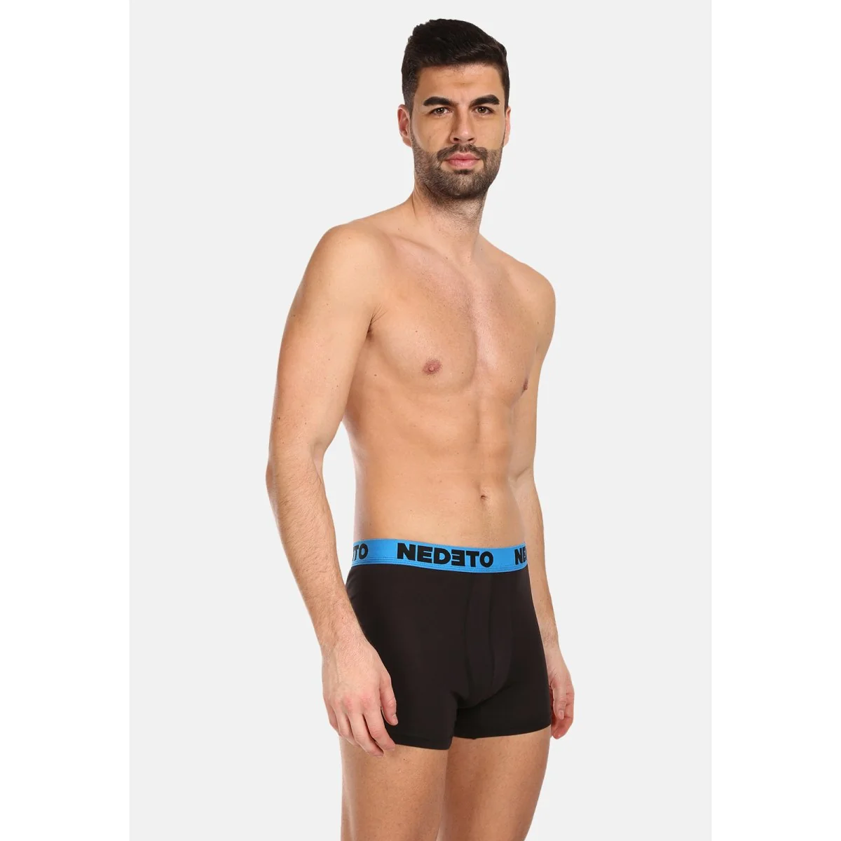 Nedeto 3PACK pánské boxerky černé (3NB002) XL 