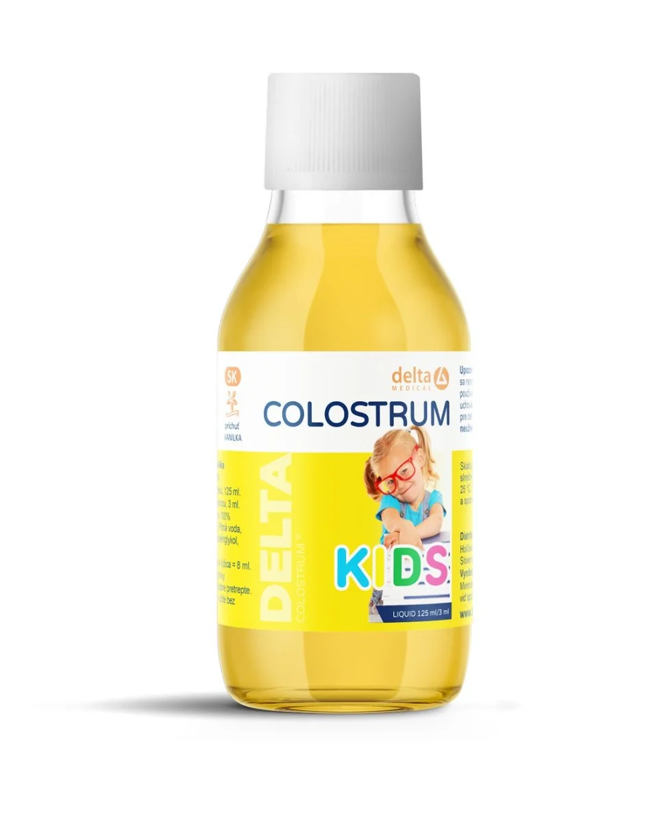 DELTA Colostrum Kids příchuť vanilka 125 ml