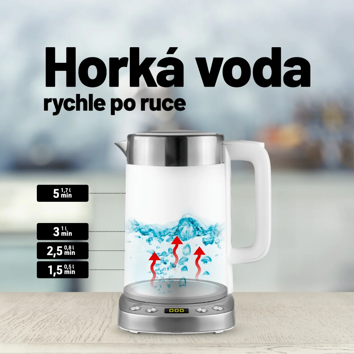 Lauben Electric Kettle EK17WS rychlovarná konvice