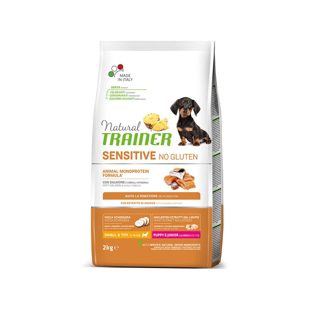 Natural Trainer No gluten puppy&junior mini losos granule 2 kg