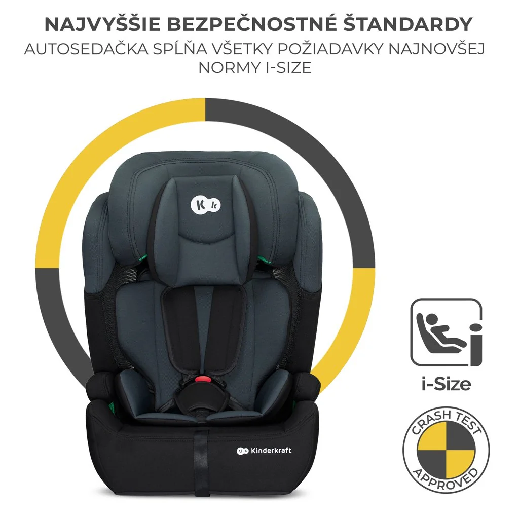 Kinderkraft Autosedačka Comfort up i-size black (76-150 cm) 