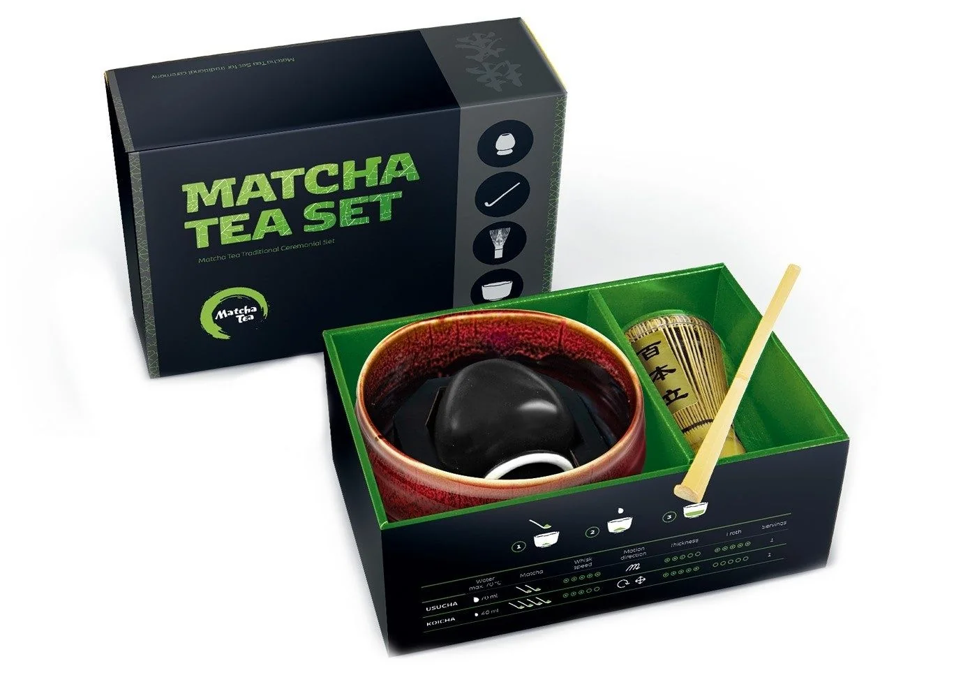 Matcha Tea Kaito set 4 ks